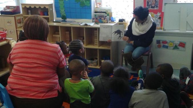 The kids adore UDM freshman Renesha Smoot-Grafton, whom they call "Nesha"!